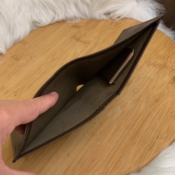 Coach Vintage 80’s Water Buffalo Leather Slim Billfold Wallet + Mini Coach Book - Picture 11 of 17